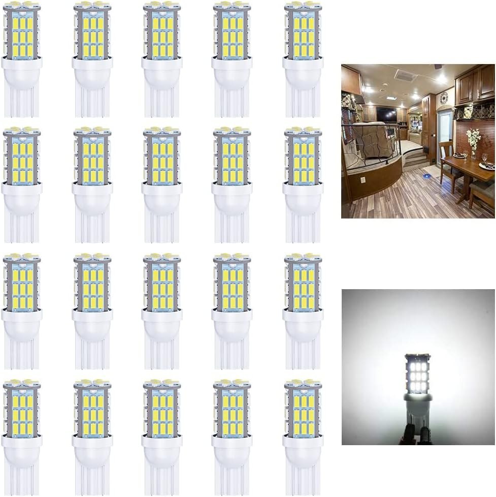 Antline 194 / T10 LED Bulbs for RV, 20-Pack